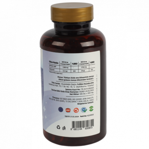 Vitamost Çörekotu Yağı Ve Vitamin D 120 Yumuşak Kapsül - 2
