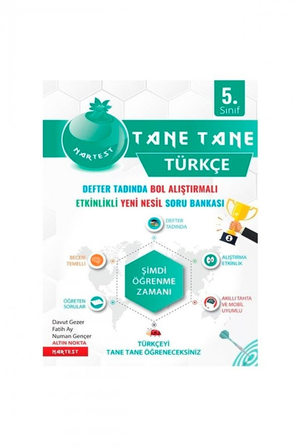 Nartest 5. Sınıf Yeşil Defter Tadında Tane Tane Türkçe