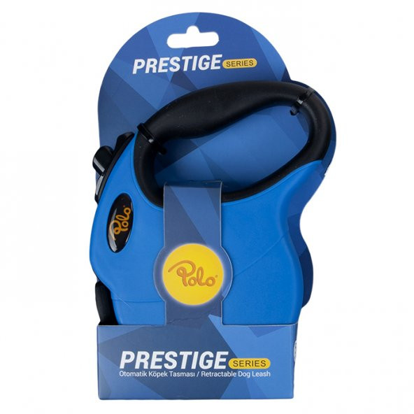 Polo Prestige Mavi Otomatik Köpek Tasması M 5M/20Kg