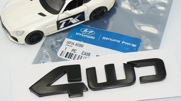 DK Tuning Tucson 05-09 4WD Bagaj Siyah Yazı Logo Hyundai İle Uyumlu - Resim 5