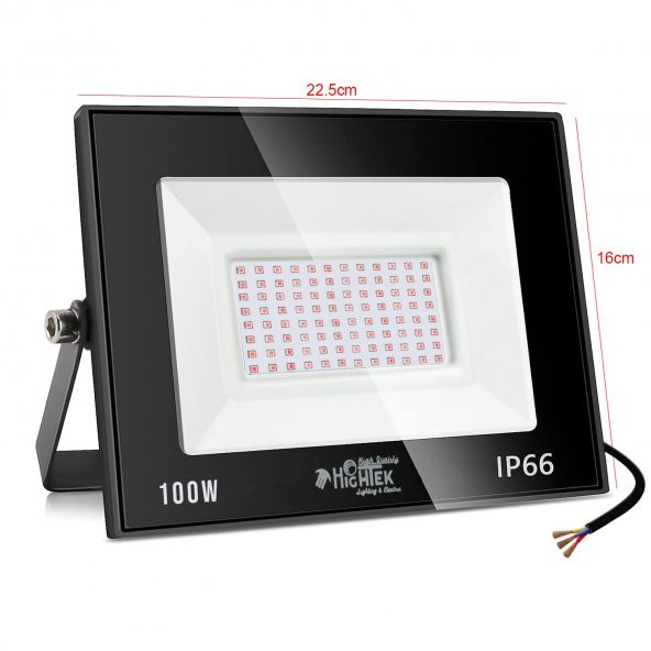 LED PROJEKTÖR 100W 108 SMD SARI IP66 HIGHTEK HT-0326 - 1