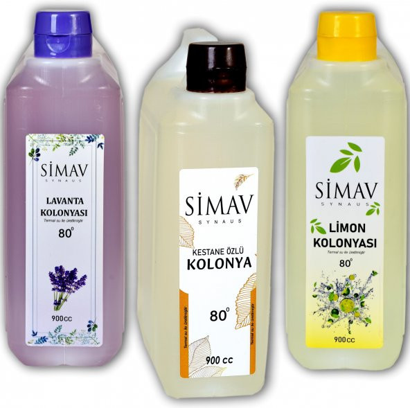 SİMAV Termal Sulu Kolonya Seti 3lü - 900 ml