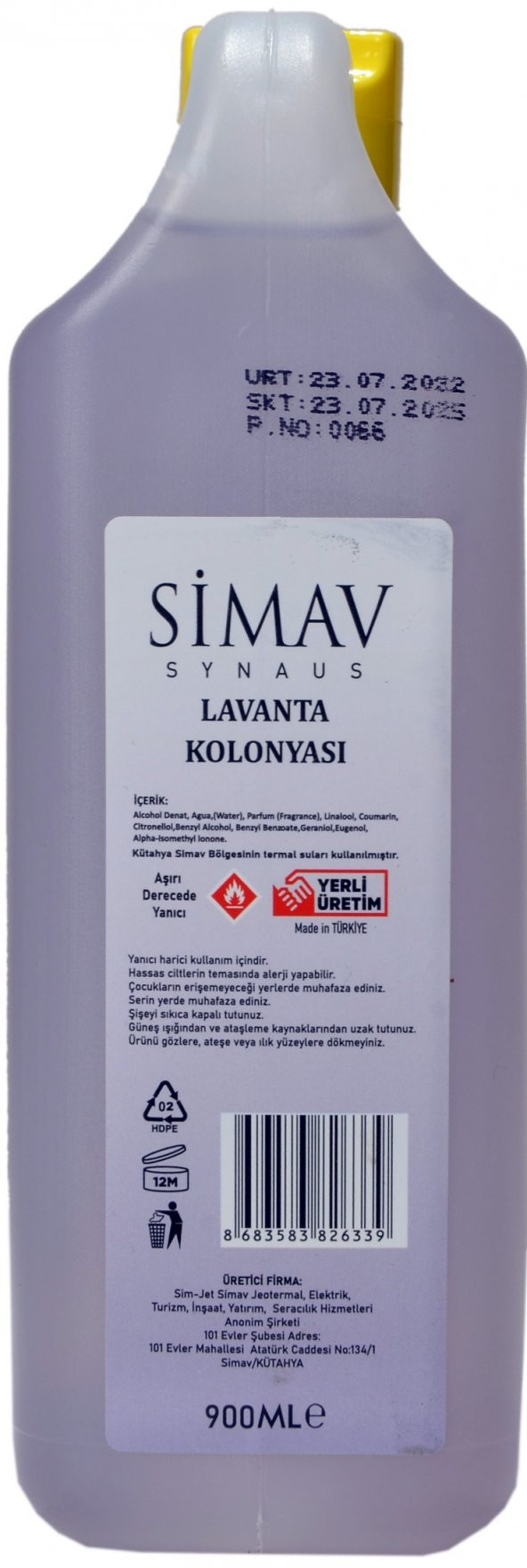 SİMAV Termal Sulu Kolonya Seti 3lü - 900 ml - 3