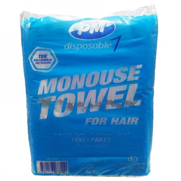 Monouse Towel Saç Havlusu Tek Tek Paketlenmiş 100'lü