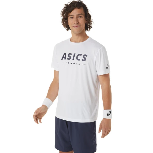 Asics 2041A259-100 Court Graphic Tee Erkek T-Shirt - 3