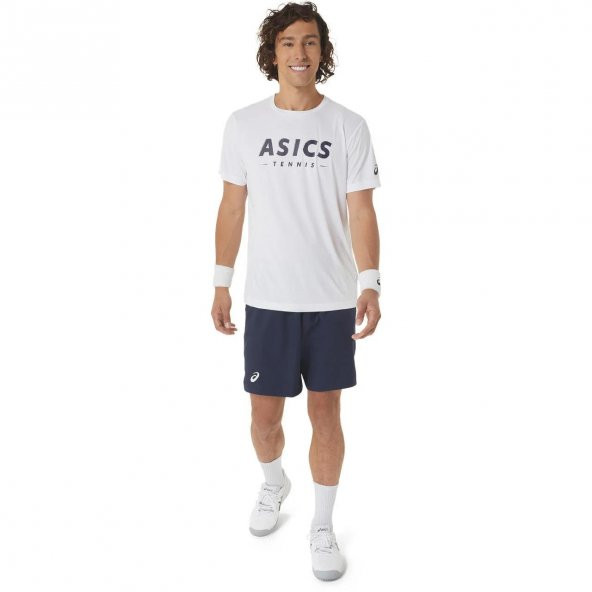 Asics 2041A259-100 Court Graphic Tee Erkek T-Shirt