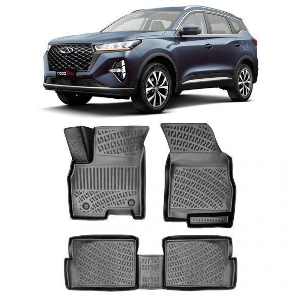 Bod Chery Tiggo 7 Pro 3D Havuzlu Paspas 2023-Sonrası ürün görseli