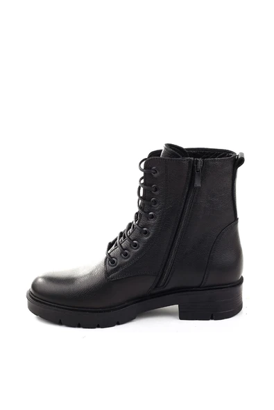 Papuç Sepeti 43560-1 Termo Taban Hakiki Deri Günlük Kadın Bot - Resim 3