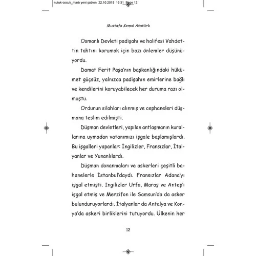 Çocuklar İçin Nutuk Mustafa Kemal Atatürk Ren - 4