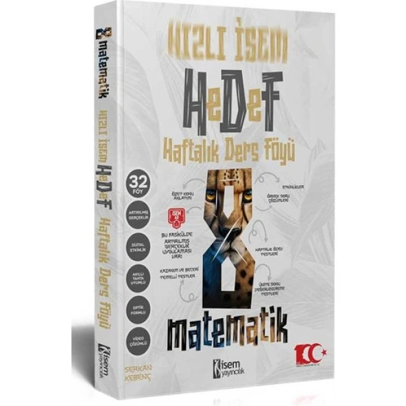 İsem Yayınları 8. Sınıf Hızlı İsem Matematik Hedef Haftalık Ders Föyü