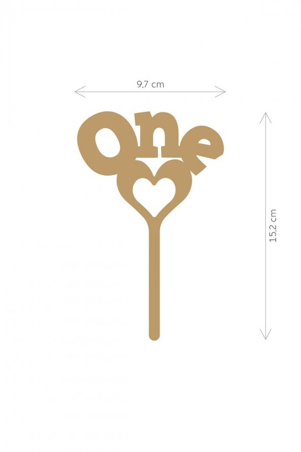 Gold One Yazılı Ayna Pleksi Pasta Üstü & Doğum Günü Partisi & Pleksi Pasta Süsü - 2