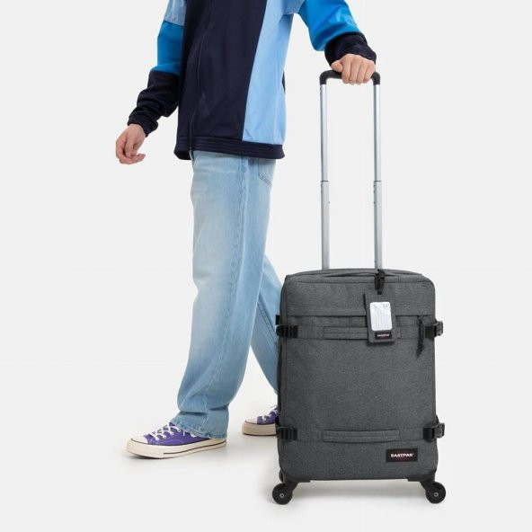 Eastpak Transitr 4 S Black Denim Siyah Valiz Kabin Boy