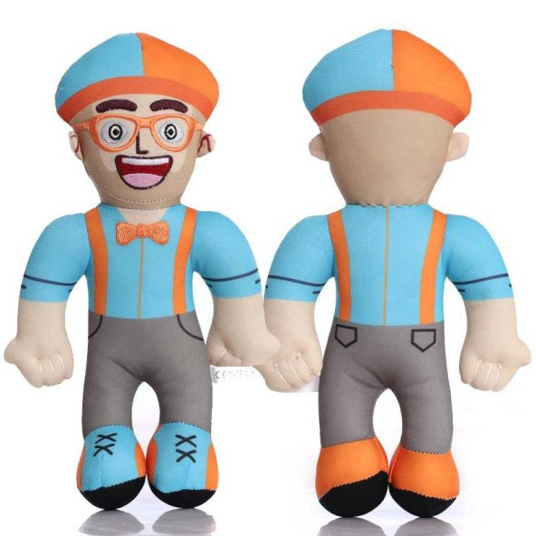 Blippi Gözlüklü Sakalsız Premium İthal Peluş Oyuncak 30 CM - 2