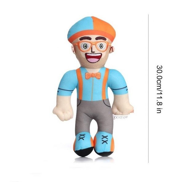 Blippi Gözlüklü Sakalsız Premium İthal Peluş Oyuncak 30 CM - 3