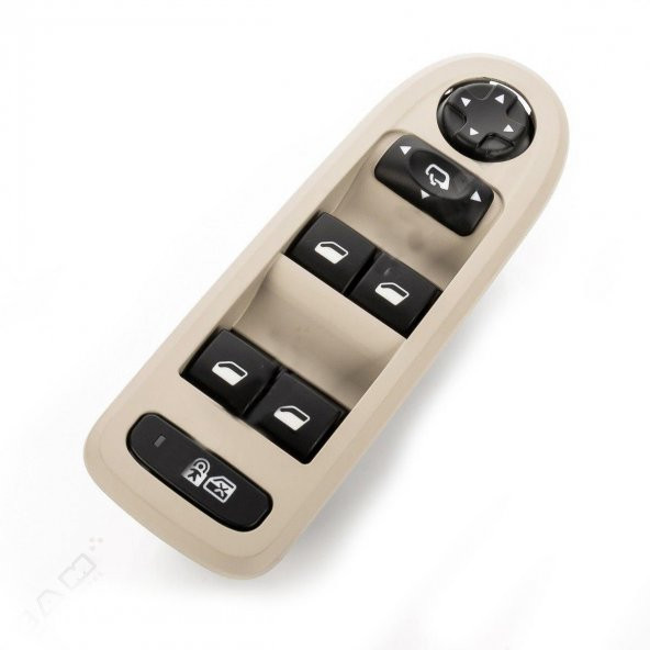 Enva PEUGEOT 508 ( PEJO ) CAM AÇMA DÜĞMESİ ANAHTARI 2009-2017 (KREM) ürün görseli