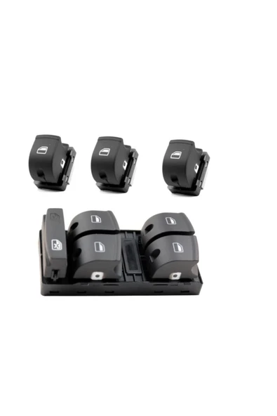 Enva AUDİ A6 CAM AÇMA DÜĞMESİ ANAHTARI TAKIMI SETİ 2005-2011 ürün görseli