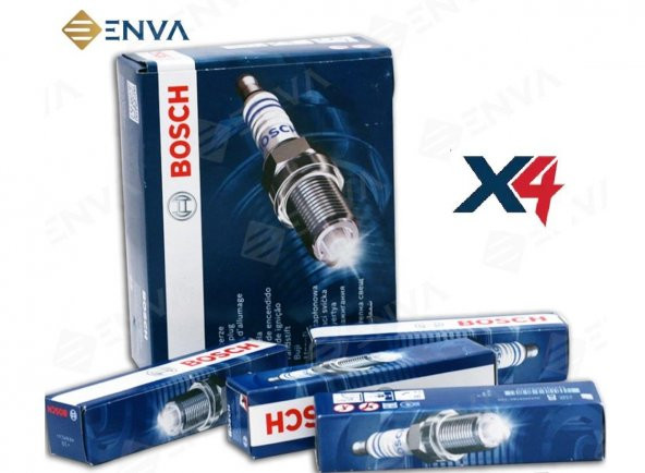 Bosch FORD FOCUS 2 ATEŞLEME BUJİSİ TAKIMI 1.6 BENZİNLİ 2005-2011 4 ADET ürün görseli