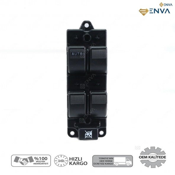 Enva MAZDA B2500 SOL ÖN DÖRTLÜ CAM AÇMA DÜĞMESİ ANAHTARI 2002-2006 ürün görseli