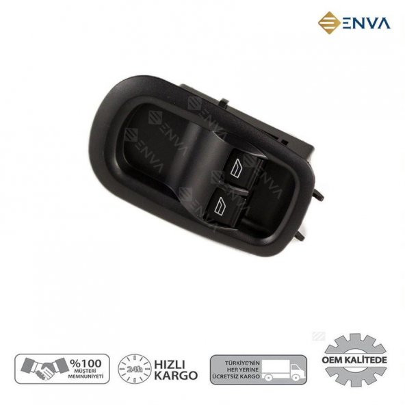 Enva FORD TRANSİT V363 SOL ÖN İKİLİ CAM AÇMA DÜĞMESİ ANAHTARI 2014-2017 ürün görseli