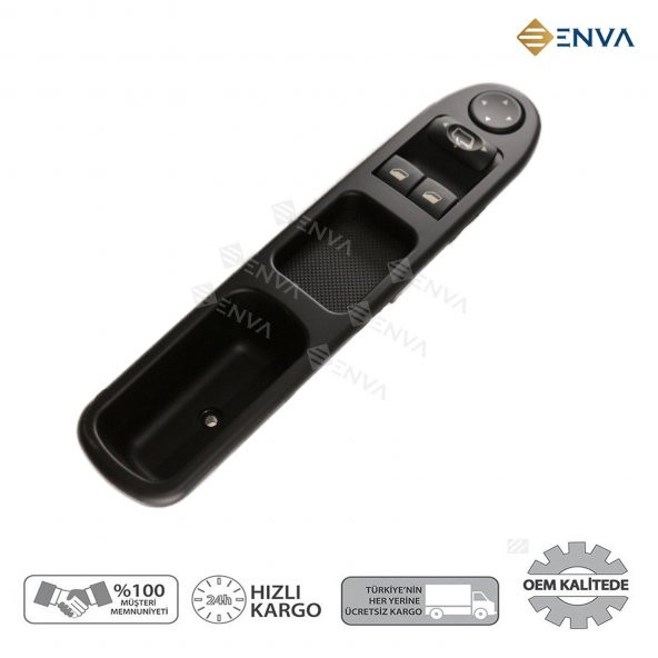 Enva PEUGEOT 307 SOL ÖN İKİLİ CAM AÇMA DÜĞMESİ ANAHTARI 2001-2008 ürün görseli