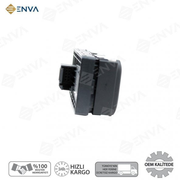 Enva AUDİ Q5 SOL ÖN DÖRTLÜ CAM AÇMA DÜĞMESİ ANAHTARI 2008-2016 (KROM) - Resim 3