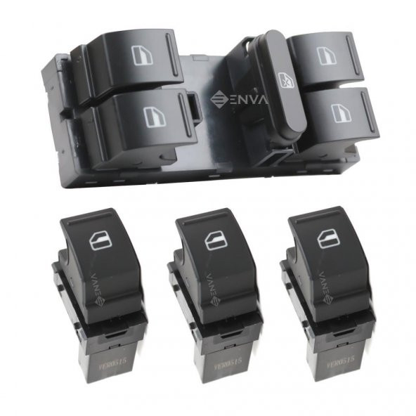 Enva Otomotiv VOLKSWAGEN TOURAN CAM AÇMA DÜĞMESİ ANAHTARI TAKIMI 2003-2010 ürün görseli