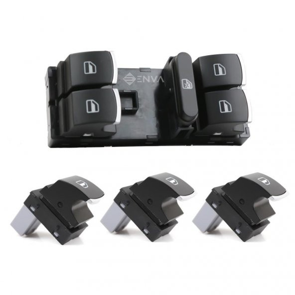 Enva Otomotiv VOLKSWAGEN TOURAN CAM AÇMA DÜĞMESİ ANAHTARI TAKIMI 2003-2010 (KRO ürün görseli