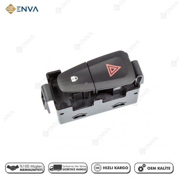 Enva RENAULT SCENİC DÖRTLÜ SİNYAL MERKEZİ KİLİT DÜĞMESİ ANAHTARI 2012- - Resim 3