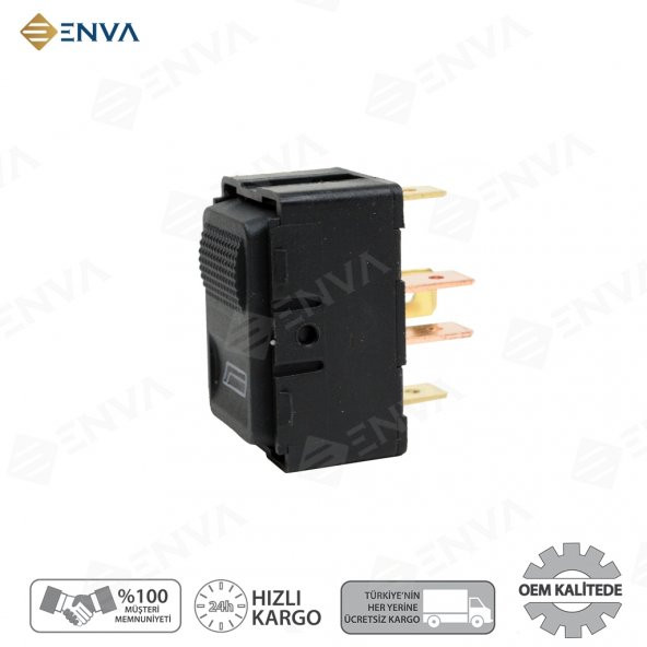 Enva AUDİ 80 AUDİ 100 TEKLİ CAM AÇMA DÜĞMESİ ANAHTARI - Resim 2