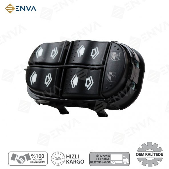 Enva FORD FOCUS 1 SOL ÖN CAM AÇMA DÜĞMESİ ANAHTARI 1998-2005 ürün görseli