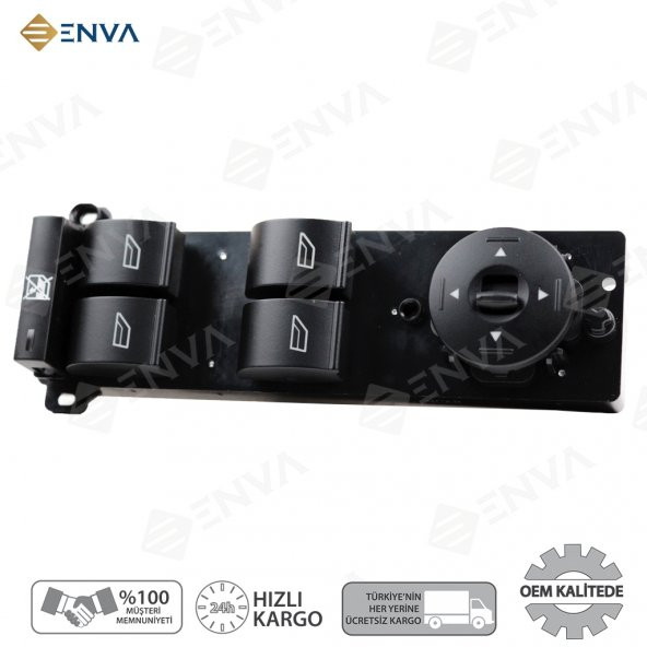 Enva FORD FOCUS 2 SOL ÖN DÖRTLÜ CAM AÇMA DÜĞMESİ ANAHTARI 2005-2008 - 1