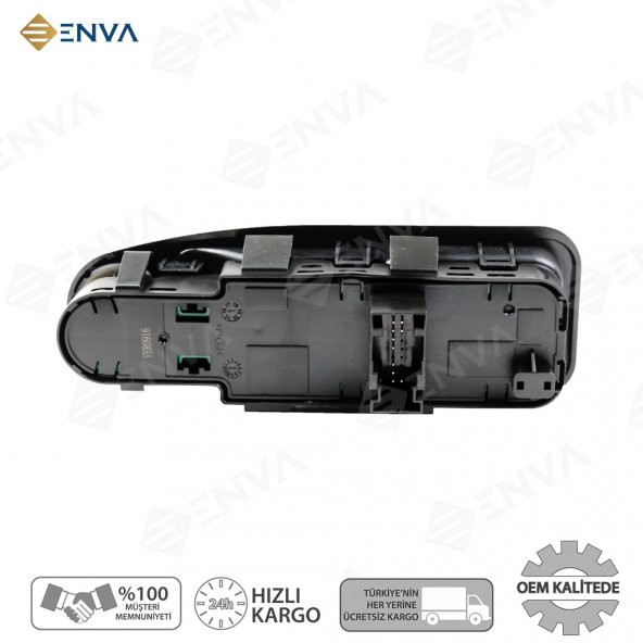 Enva PEUGEOT EXPERT 3 SOL İKİLİ CAM AÇMA DÜĞMESİ 2008-2011 (KATLANMAZ) - Resim 3