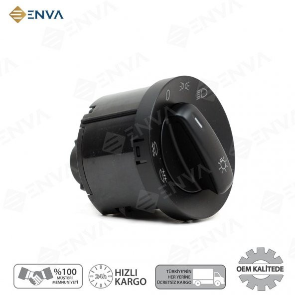 Enva VOLKSWAGEN EOS FAR AÇMA KAPATMA ANAHTARI DÜĞMESİ 2006-2010 SİSLİ - Resim 2