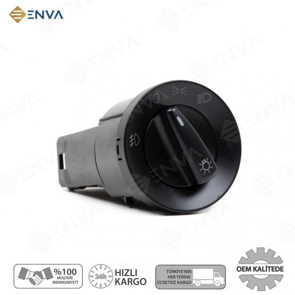 Enva VOLKSWAGEN POLO FAR AÇMA KAPATMA DÜĞMESİ ANAHTARI 2001-2009 (ARKA ürün görseli