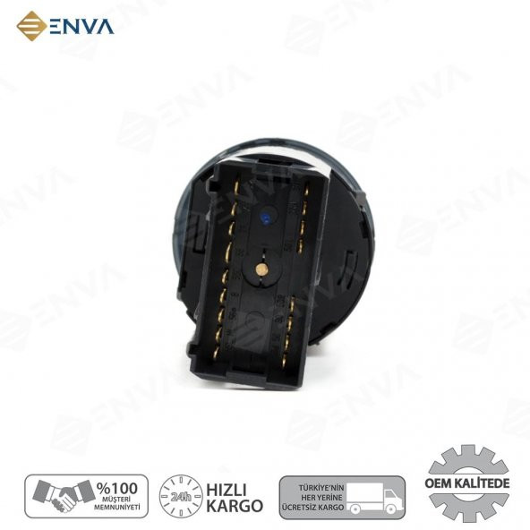 Enva VOLKSWAGEN POLO FAR AÇMA KAPATMA DÜĞMESİ ANAHTARI 2001-2009 (ARKA - Resim 2