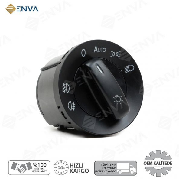 Enva VOLKSWAGEN PASSAT FAR AÇMA ANAHTARI DÜĞMESİ 2006-2014 (AUTOLU)