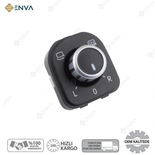 Enva VOLKSWAGEN PASSAT B6 KATLANIR DİKİZ AYNA AYARLAMA DÜĞMESİ  2006-2011 ürün görseli