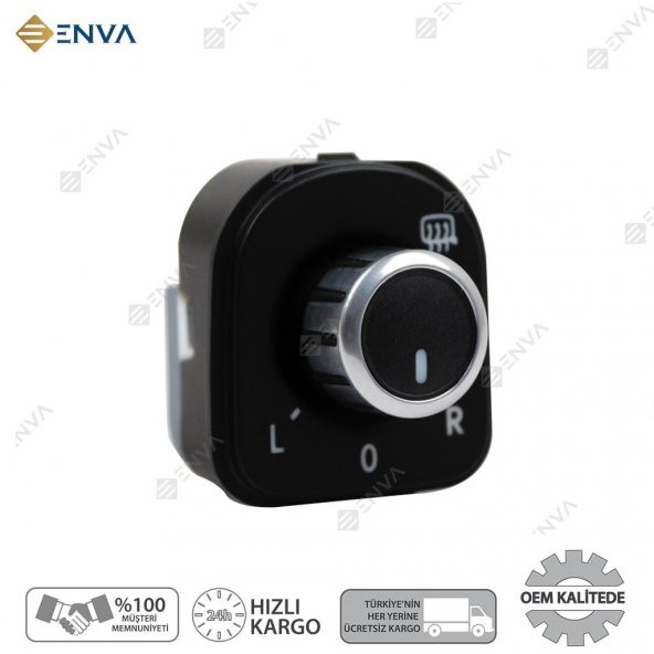 Enva VOLKSWAGEN AMAROK DİKİZ AYNA AYAR DÜĞMESİ ANAHTARI 2011-2017 (KAT ürün görseli