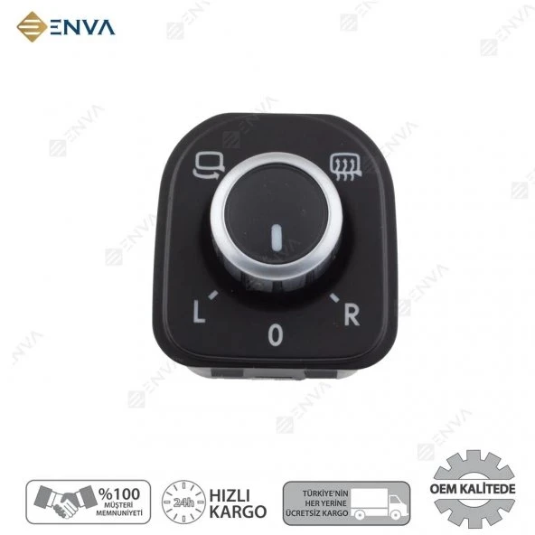 Enva VOLKSWAGEN JETTA KATLANIR DİKİZ AYNA AYAR DÜĞMESİ 2006-2011 ürün görseli