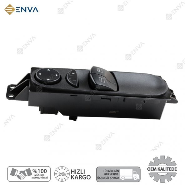 Enva VOLKSWAGEN CRAFTER SOL CAM AÇMA ANAHTARI DÜĞMESİ 2006-2014 - Resim 2