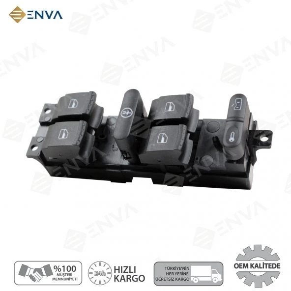 Enva VOLKSWAGEN GOLF 4 SOL CAM AÇMA ANAHTARI DÜĞMESİ 1997-2006 ürün görseli 1