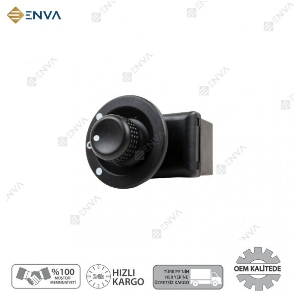 Enva RENAULT LAGUNA 2 AYNA AYAR DÜĞMESİ ANAHTARI (KATLANMAZ) 2003-2008 - 2