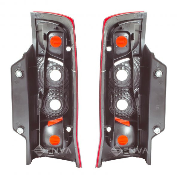 Enva Otomotiv PEUGEOT BİPPER SAĞ + SOL ARKA STOP LAMBASI FARI TAKIMI 2008-2016 - Resim 2