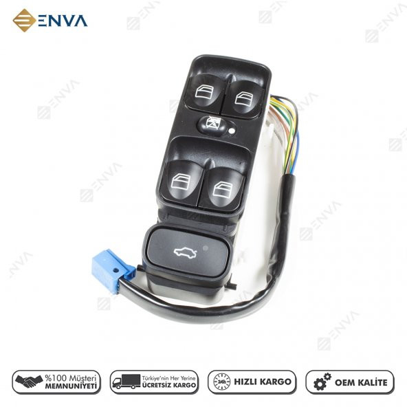 Enva MERCEDES BENZ W203 KASA C SERİSİ C180 C200 C220 CAM AÇMA DÜĞMESİ ANAHTARI ürün görseli