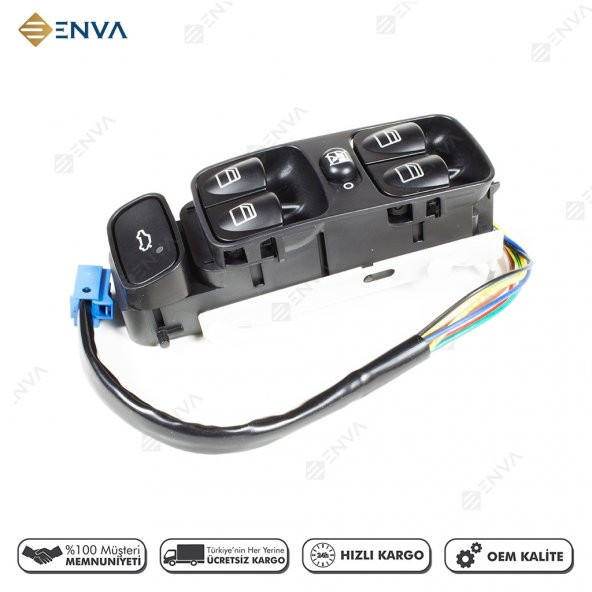 Enva MERCEDES BENZ W203 KASA C SERİSİ C180 C200 C220 CAM AÇMA DÜĞMESİ ANAHTARI - Resim 2