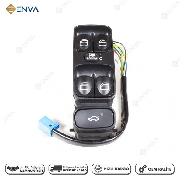 Enva MERCEDES BENZ W203 KASA C SERİSİ C180 C200 C220 CAM AÇMA DÜĞMESİ ANAHTARI - Resim 4
