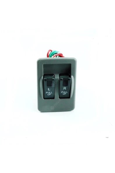 Enva Otomotiv UNİVERSAL ÇİFTLİ GRİ CAM AÇMA DÜĞMESİ ANAHTARI ürün görseli