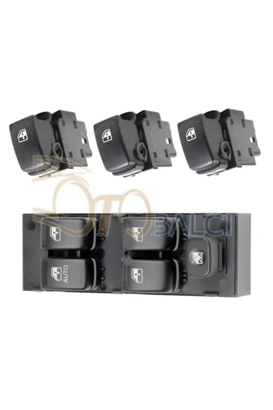 Enva Otomotiv HYUNDAi GETZ DÖRTLÜ + TEKLİ CAM AÇMA DÜĞMESİ ANAHTARI TAKIMI 2003-2010 ürün görseli