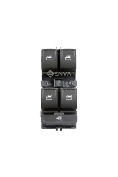 Enva Otomotiv VW PASSAT B8 DÖRTLÜ CAM AÇMA DÜĞMESİ ANAHTARI 2015-2017 (KROMLU) - 1