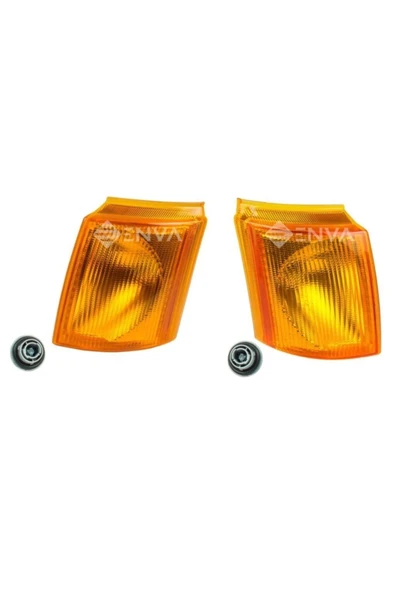 Enva Otomotiv FORD TRANSİT T12 - T15 SAĞ - SOL ÖN SİNYAL LAMBASI TAKIM SARI - 1